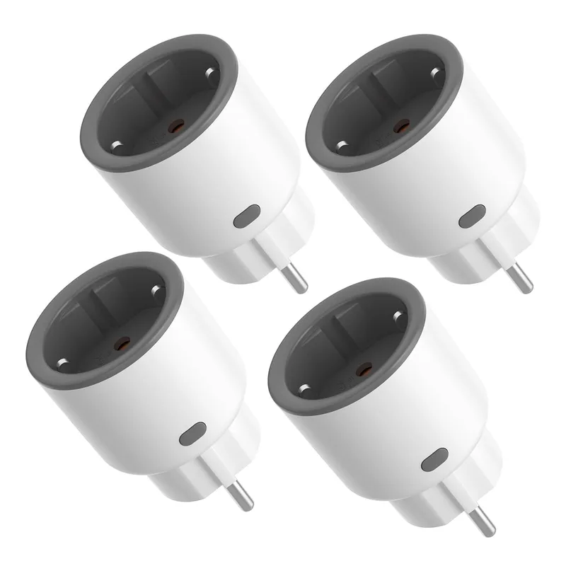 SONOFF ▫️ S60ZBTPF Tomada Inteligente Zigbee - Controlo Remoto, Monitorização de Energia, Temporizador, Proteção contra Sobrecarga, Repetidor Zigbee, eWeLink - Conjunto de 4