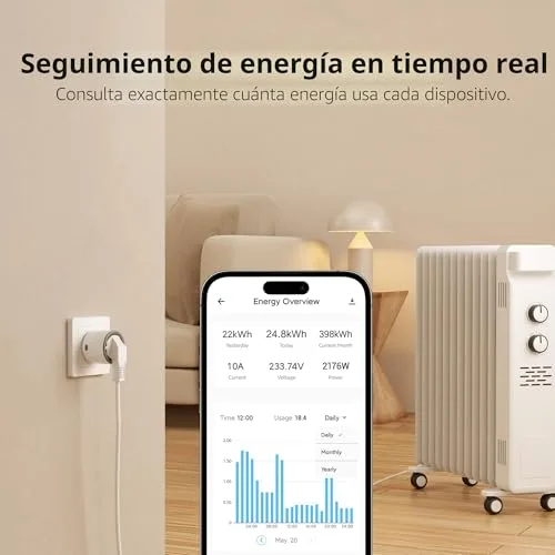 SONOFF ▫️ S60ZBTPF Tomada Inteligente Zigbee - Controlo Remoto, Monitorização de Energia, Temporizador, Proteção contra Sobrecarga, Repetidor Zigbee, eWeLink - Conjunto de 2 5