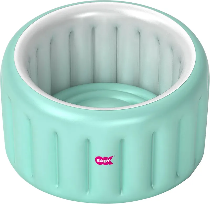 OKBABY ▫️ Oplà Banheira insuflável macia para bebés dos 8 aos 36 meses - Azul
