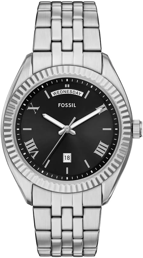 Relógio de Quartzo Analógico Fossil para Homem com Bracelete em Aço Inoxidável FS6139