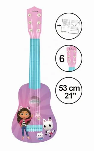 LEXIBOOK ▫️ A Casa da Gabby – A Minha Primeira Guitarra, K200GDHLXB 2