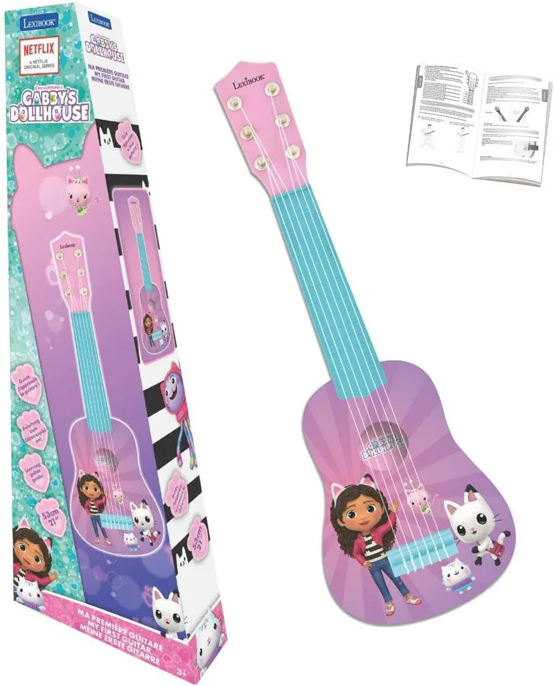 LEXIBOOK ▫️ A Casa da Gabby – A Minha Primeira Guitarra, K200GDHLXB