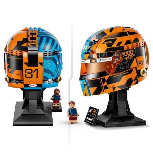 LEGO ▫️ Editions McLaren MasterCard F1 Team: Capacete de Oscar Piastri - Produtos oficiais da Fórmula 1 - Conjunto de modelos com minifigura colecionável - Presente para rapazes a partir dos 14 anos e fãs do automobilismo - 43017 3