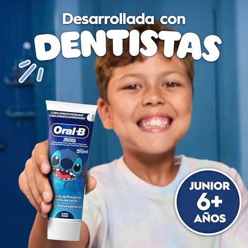 Oral-B ▫️ Pasta de dentes Pro Junior Disney Stitch para crianças, embalagem de 4 x 75 ml 5