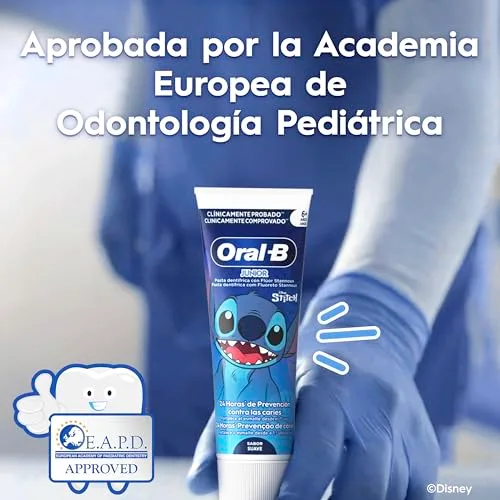 Oral-B ▫️ Pasta de dentes Pro Junior Disney Stitch para crianças, embalagem de 4 x 75 ml 6