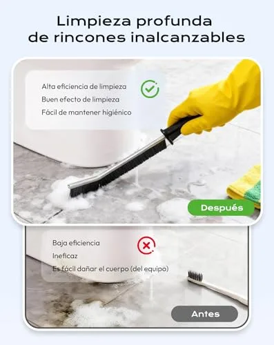 daidora ▫️ 10 Escovas para limpeza de juntas em casa, escova para limpeza do chuveiro, ideal para casa de banho, cozinha, sanita, lavatório, chuveiro, chão, janelas e ralos 3