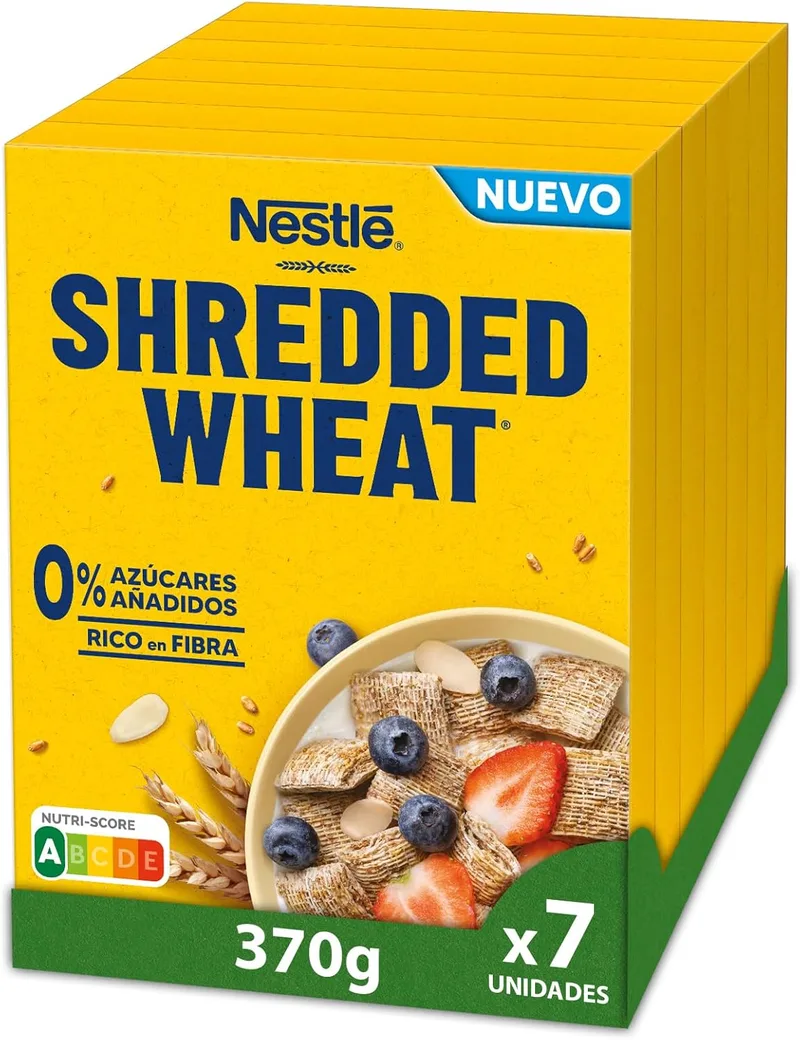 Shredded Wheat ▫️ Cereais Nestlé 7 embalagens de 370 g