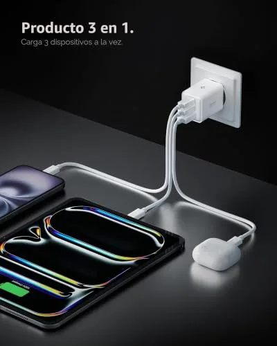 Spigen ▫️ ArcStation Essential GAN 47 W Carregador de Carregamento Rápido Tipo C, Branco 3