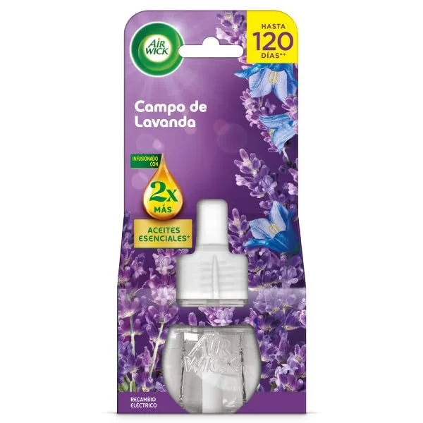 Air Wick ▫️ Ambientador Elétrico - Difusor inteligente com tecnologia Anti-Fading + 3 recargas com aroma a lavanda, enriquecidas com o dobro de óleos essenciais 2