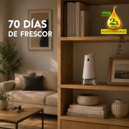 Air Wick ▫️ Active Fresh - aparelho e 4 recargas de ambientador automático com fragrância de flor de cerejeira e framboesa, 280 dias de frescura 5