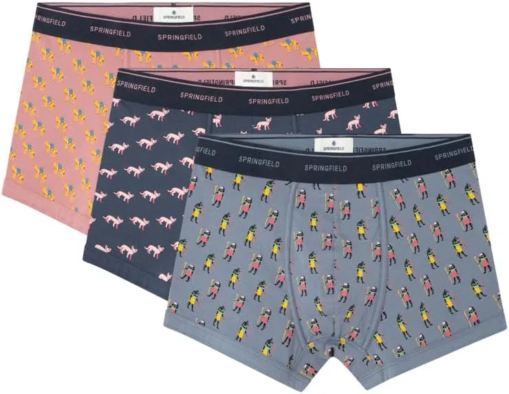 SPRINGFIELD ▫️ Conjunto de 3 boxers «Egypt» - Boxers justos para homem