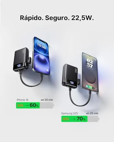 INIU ▫️ Power Bank, Pequeno, 20 000 mAh, 22,5 W, Bateria Externa com Carregamento Rápido 3