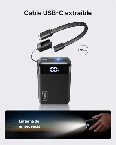 INIU ▫️ Power Bank, Pequeno, 20 000 mAh, 22,5 W, Bateria Externa com Carregamento Rápido 5