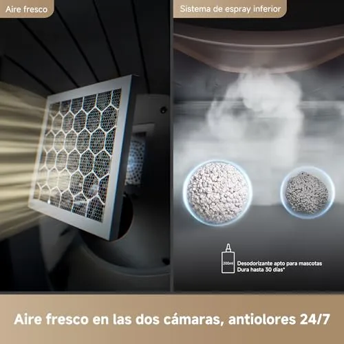 MOVA ▫️ MeowgicPod LR10 Prime, caixa de areia inteligente para gatos com compartimento de 110 L, 15 dias sem necessidade de intervenção, ar fresco, remoção com um simples puxão, monitorização, controlo remoto através da aplicação 5