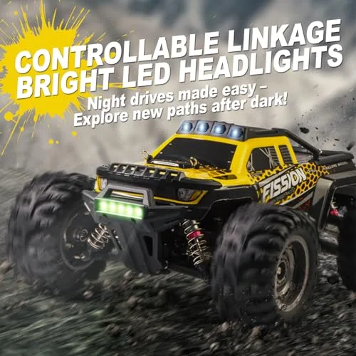 A ALPHA ▫️ Caminhão RC Alpha 4WD sem escovas de alta velocidade com transmissão metálica, modelo 1:12, sem atualizações, para uma condução rápida e agressiva 4