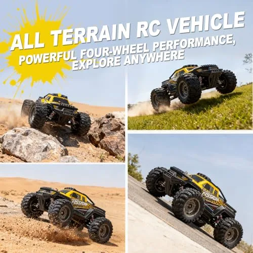 A ALPHA ▫️ Caminhão RC Alpha 4WD sem escovas de alta velocidade com transmissão metálica, modelo 1:12, sem atualizações, para uma condução rápida e agressiva 5