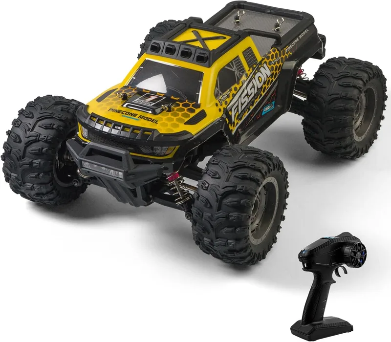 A ALPHA ▫️ Caminhão RC Alpha 4WD sem escovas de alta velocidade com transmissão metálica, modelo 1:12, sem atualizações, para uma condução rápida e agressiva