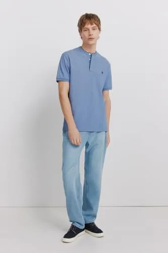 SPRINGFIELD ▫️ Camisa Polo Oxford Basic com Gola Mao para Homem 3