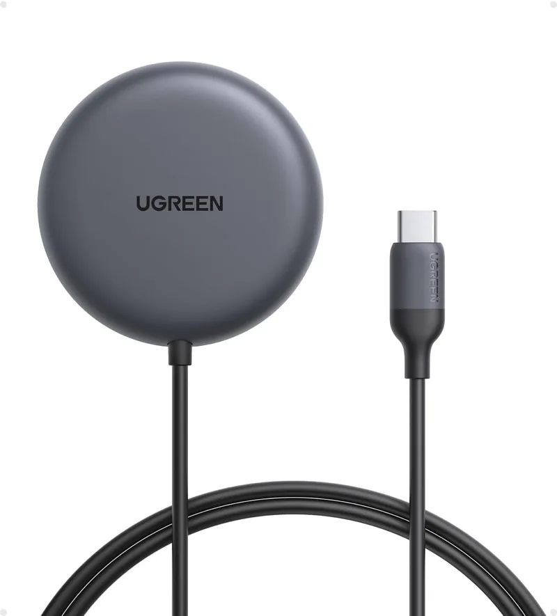 UGREEN ▫️ Zapix Qi2 25W Certificado MagSafe Carregador sem fios para iPhone Compatível com iPhone 17 16 15 14 13 12 Air Plus Pro MAX, Carregador magnético de carregamento rápido com cabo de 1,5M de comprimento