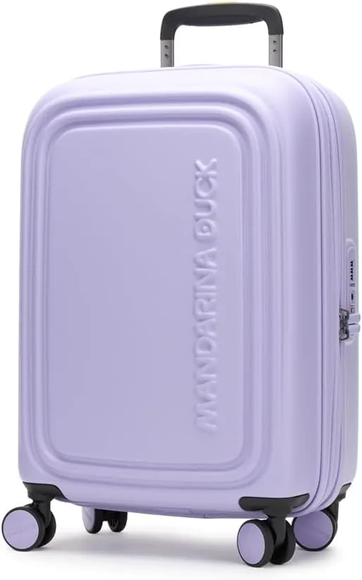 Mandarina Duck ▫️ Logoduck + Trolley Expansível Frosty Lilac Roxo 55 cm