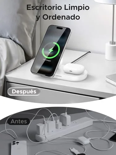 UGREEN ▫️ Zapix Qi2 25 W Carregador sem fios para iPhone com MagSafe de carregamento rápido (Branco) 7