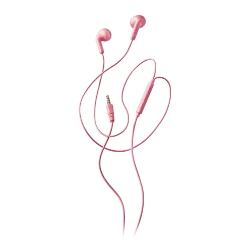 NGS ▫️ Cross Flip Pink - Auscultadores intra-auriculares com microfone e botão multifunções, controlo de música e chamadas, cabo de 120 cm, conector de 3,5 mm 3