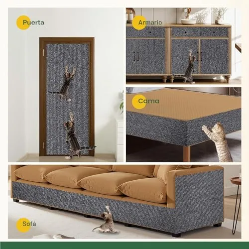 Gimars ▫️ Tapete para Gatos Autoadesivo, Tabuleiro para Gatos Arranharem, Protetor de Sofá contra Arranhões de Gatos, Tapete para Gatos Arranharem, Protetor de Móveis Anti-Arranhões, 200 cm × 40 cm 3