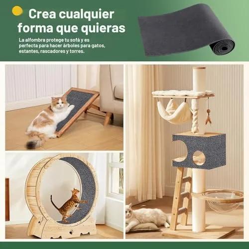 Gimars ▫️ Tapete para Gatos Autoadesivo, Tabuleiro para Gatos Arranharem, Protetor de Sofá contra Arranhões de Gatos, Tapete para Gatos Arranharem, Protetor de Móveis Anti-Arranhões, 200 cm × 40 cm 4