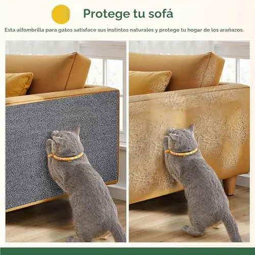 Gimars ▫️ Tapete para Gatos Autoadesivo, Tabuleiro para Gatos Arranharem, Protetor de Sofá contra Arranhões de Gatos, Tapete para Gatos Arranharem, Protetor de Móveis Anti-Arranhões, 200 cm × 40 cm 5