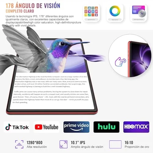 UJJ ▫️ Tablet Android 15 de 10 polegadas, 30 GB de RAM + 64 GB de ROM (2 TB/TF), Gemini AI, Octa-Core a 2,0 GHz, 1080×800 FHD IPS, Autonomia em modo de espera extra longa, 5G e Wi-Fi, Widevine L1, 5 MP + 13 MP, Face ID, GMS, Tablet com teclado, Prateado 6