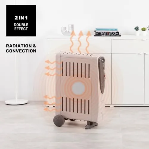 Taurus ▫️ Radiador a óleo de 2000 W com humidificador e 3 níveis de potência 3
