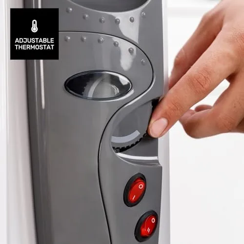 Taurus ▫️ Radiador a óleo de 2000 W com humidificador e 3 níveis de potência 4
