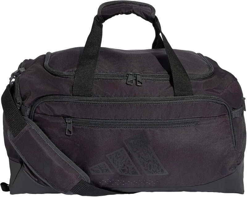 adidas ▫️ Unissexo para Adulto Training Defender Graphic Duffle Bag Small Duffel_Bag, Carbon/Black, Tamanho Único