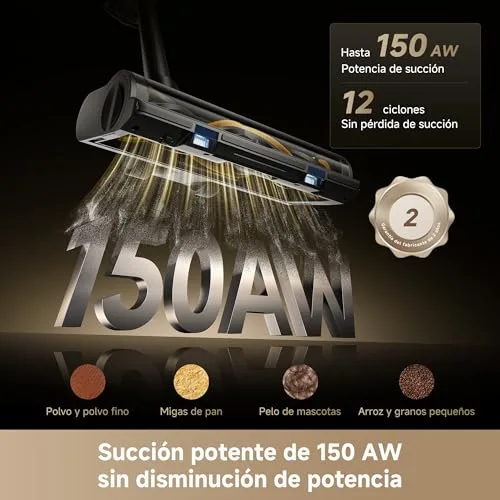 dreame ▫️ R20 SE-A, Aspirador sem fio, 20 000 PA/150 AW, Ecrã LED 2