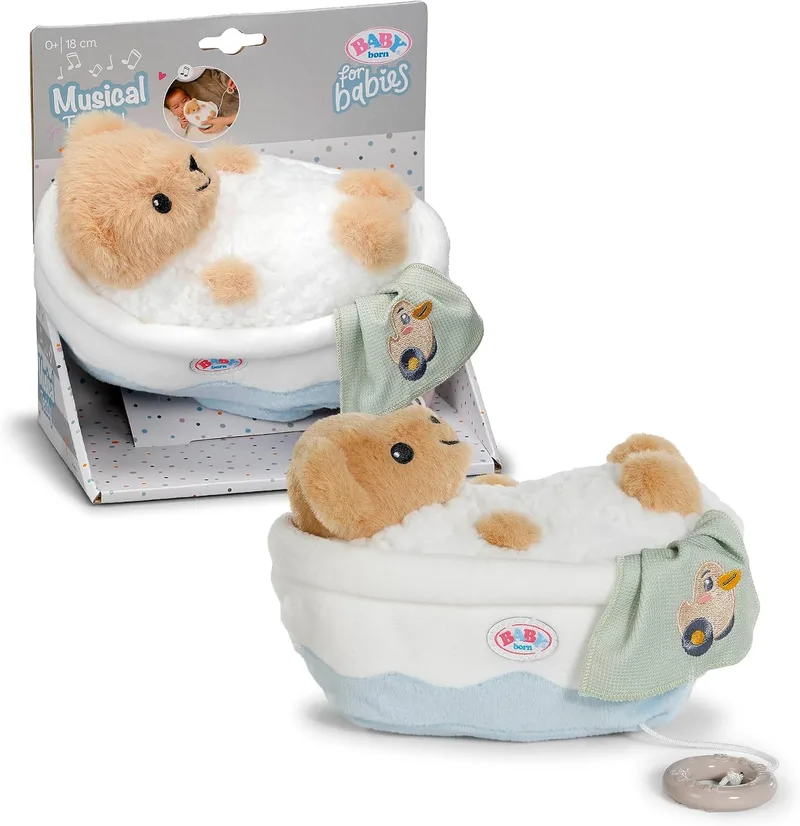 Baby born ▫️ for Babies Caixa de música Teddy 18 cm, lavável