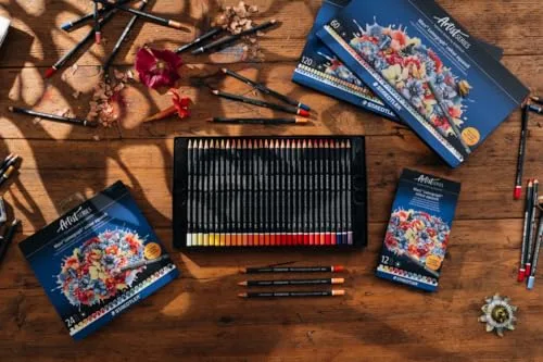 STAEDTLER ▫️ Lápis para aguarela Vermelho – Lápis artístico solúvel em água com formato hexagonal – Mina de 3,6 mm, elevada intensidade de cor e resistência à luz 5