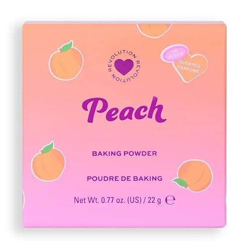 Revolution Beauty London ▫️ I Heart Revolution Pó Solto, Enriquecido com Vitaminas e Ingredientes Nutritivos, Acabamento Suave e Esbatido, Vegano e Não Testado em Animais, 30 g, Pêssego 2