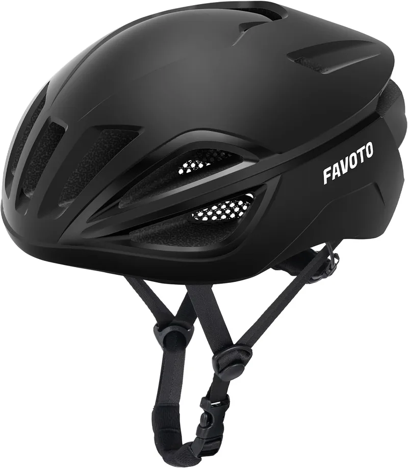 Favoto ▫️ Capacete de Bicicleta para Homem e Mulher - Capacete de Ciclismo de Estrada, Leve e Ajustável, Design Aerodinâmico e Elegante, Ideal para Deslocações Urbanas e BTT, L (59-61 cm)