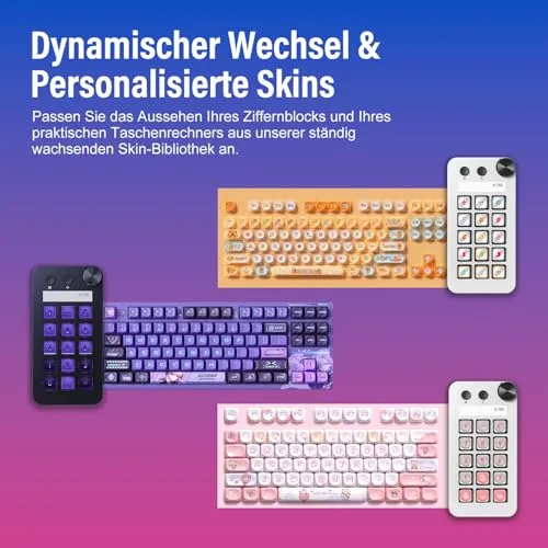 TreasLin ▫️ N1 Teclado Macro 3 em 1: 15 teclas LCD, teclado numérico e calculadora – Controlador de streaming programável e controlador de estúdio para streaming, trabalho e jogos (Mac 14.0+/Win10+) – Branco 4