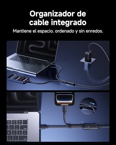 Baseus ▫️ Cabo USB-C para USB-C, 140 W máx., cabo 2 em 1 USB-C de 1,5 m, para iPhone séries 17/16/15/14/13/12/Pro Max/Plus, Galaxy S25-S22, MacBook Air/Pro, Lenovo, HP, iPad e muito mais (USB 2.0, design trançado) 5
