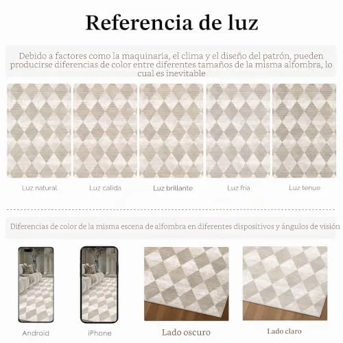 PureCozy ▫️ Tapete de Sala 200 x 300 cm Bege Moderno 2