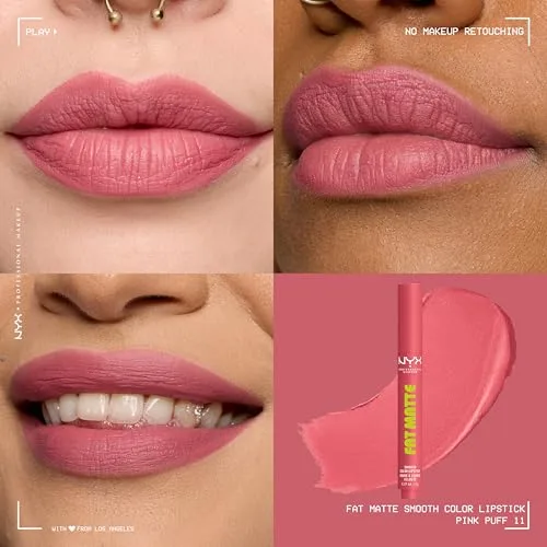 NYX PROFESSIONAL MAKEUP ▫️ Fat Matte Lip Balm, 11 Pink Puff, 2 g 3