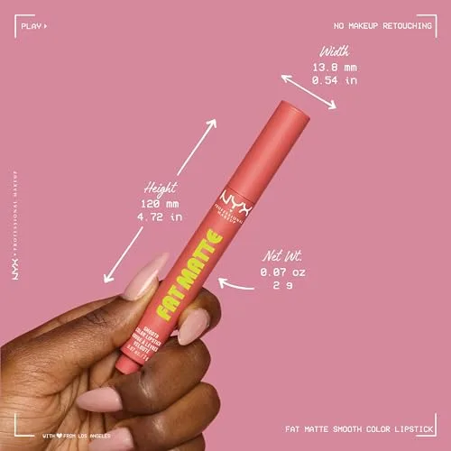 NYX PROFESSIONAL MAKEUP ▫️ Fat Matte Lip Balm, 11 Pink Puff, 2 g 7