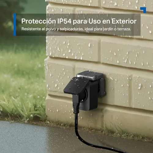 Tapo ▫️ P410M - Prise Inteligente para Exterior com Wi-Fi, IP54, Monitor de Energia 7