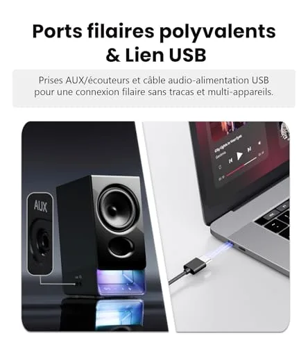 Edifier ▫️ R20BT Altifalantes USB para PC com Bluetooth 6.0, Preto 4