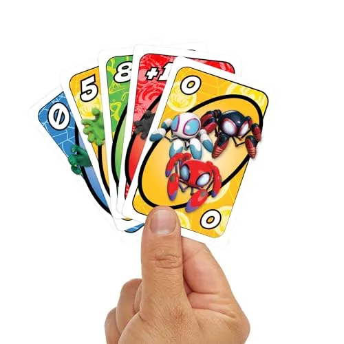 Mattel Games ▫️ UNO Junior Marvel: O Spidey e os seus incríveis amigos 3