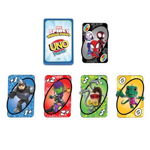 Mattel Games ▫️ UNO Junior Marvel: O Spidey e os seus incríveis amigos 4