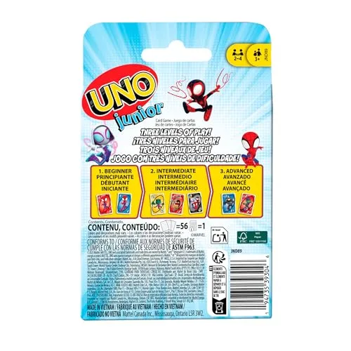 Mattel Games ▫️ UNO Junior Marvel: O Spidey e os seus incríveis amigos 6
