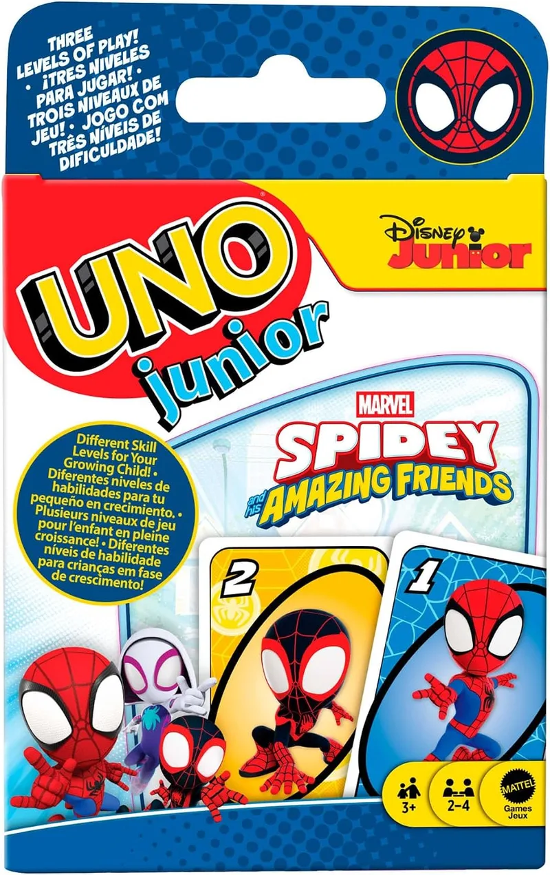 Mattel Games ▫️ UNO Junior Marvel: O Spidey e os seus amigos incríveis