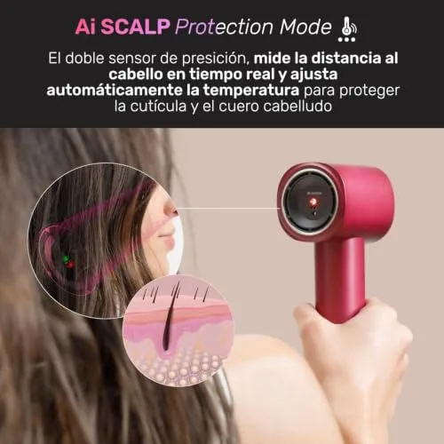 Taurus ▫️ Secador de cabelo profissional iônico pequeno, para viagem, para cabelos lisos e encaracolados 3